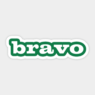 Bravo Sticker